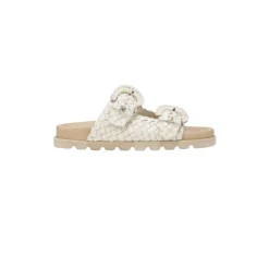 Tiffanie Slide Footbed Sandal Modern Ivory Leather