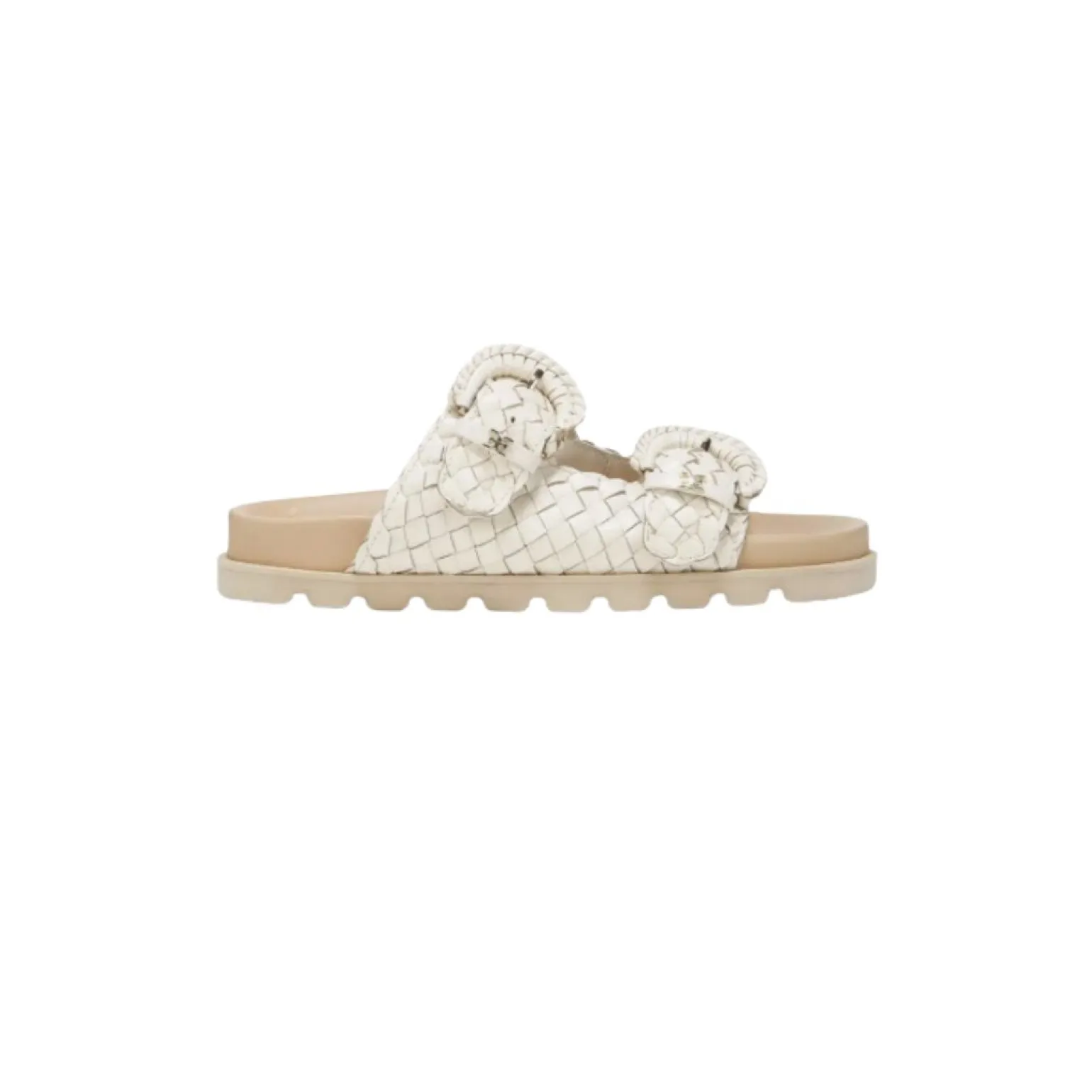 Tiffanie Slide Footbed Sandal Modern Ivory Leather