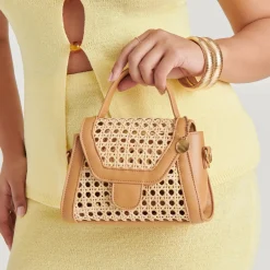 Tropez Crossbody Camel Natural Cane