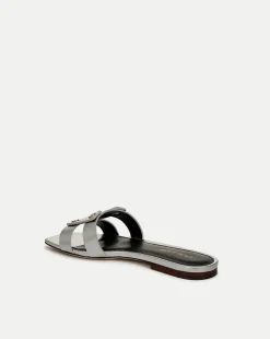 Via Slide Sandal Silver
