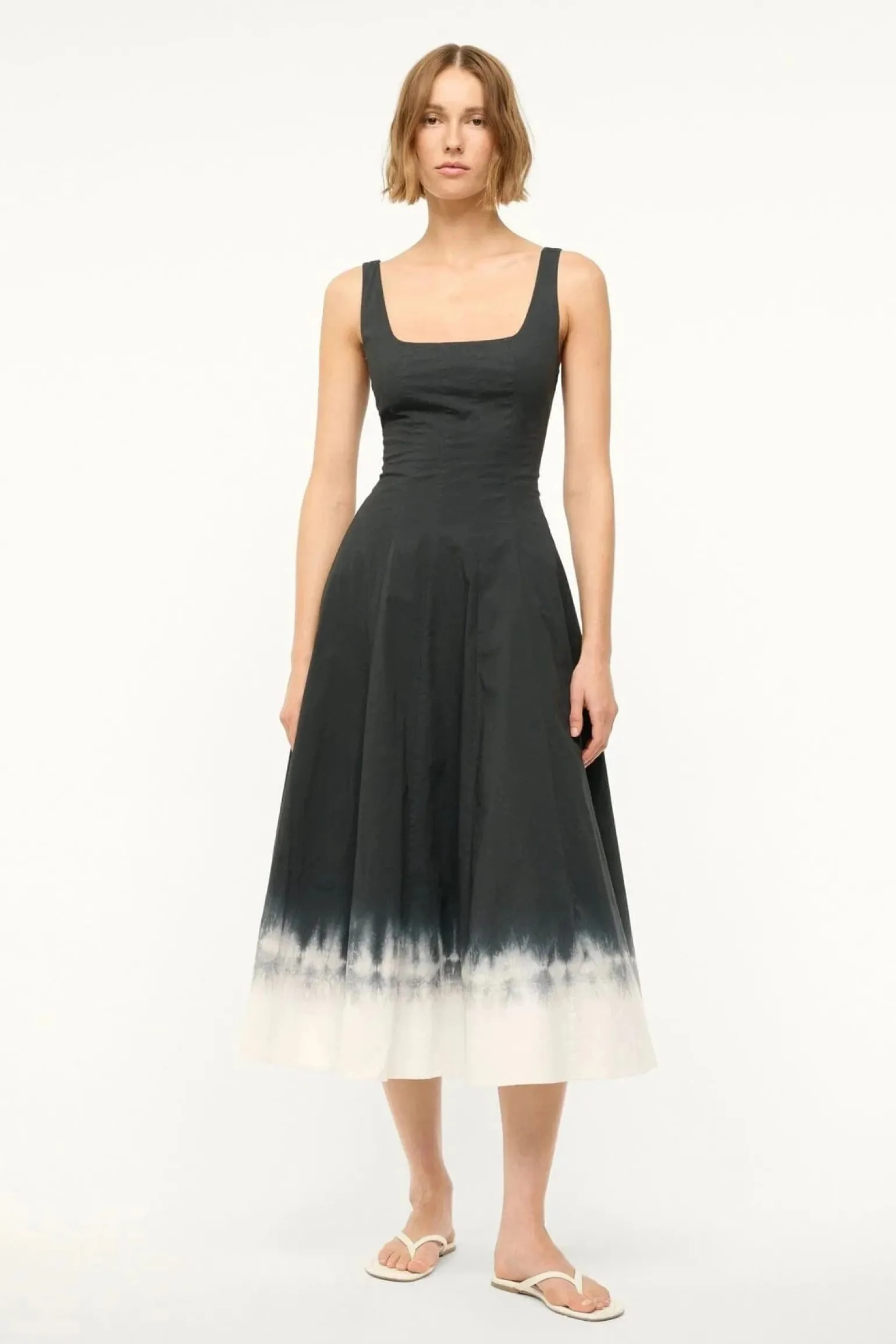 Wells Dress Onyx Tie Dye