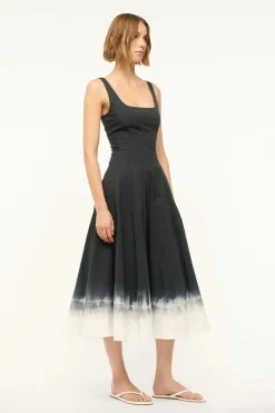 Wells Dress Onyx Tie Dye