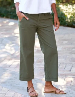 Westport Italian Wide Leg Chino Army