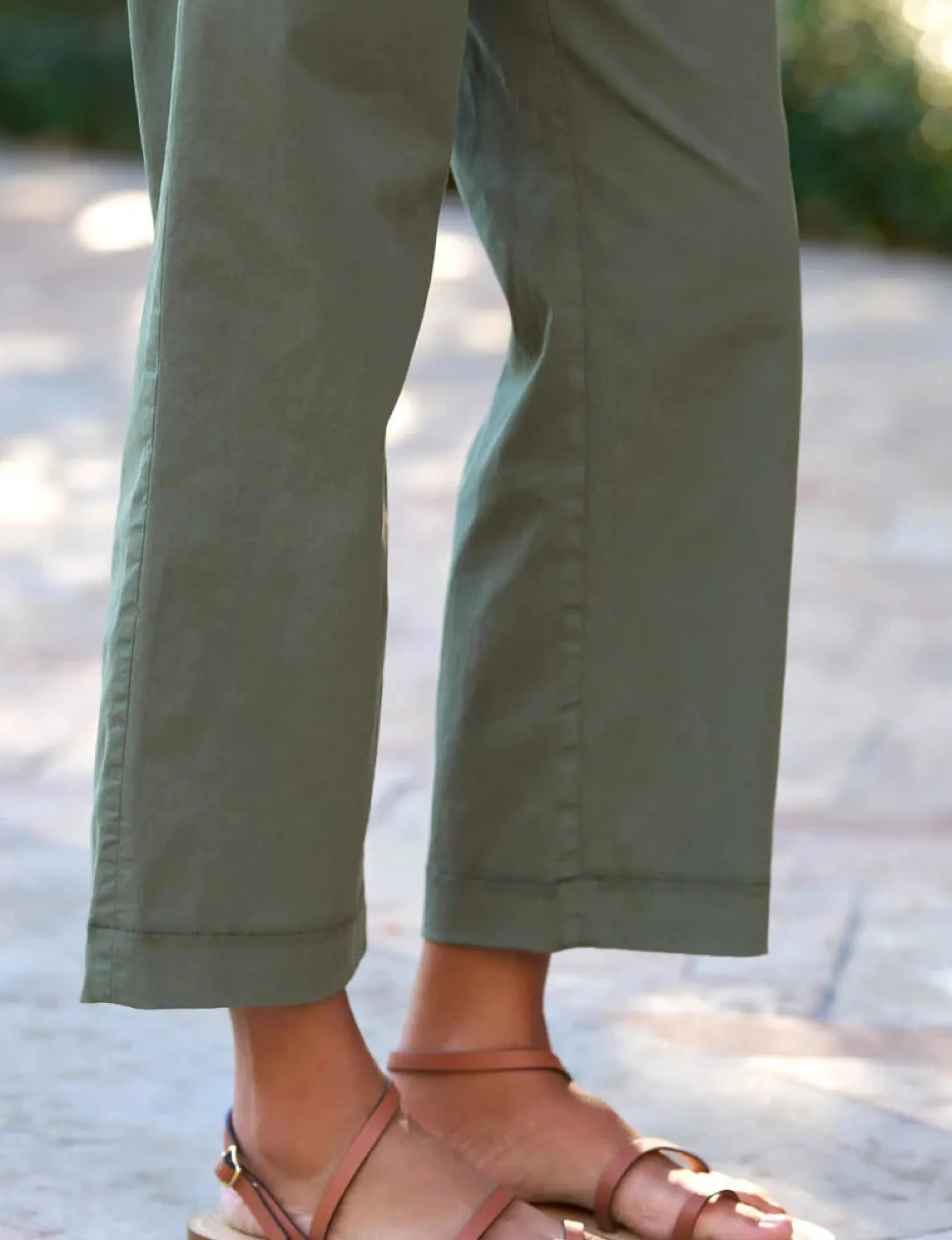 Westport Italian Wide Leg Chino Army