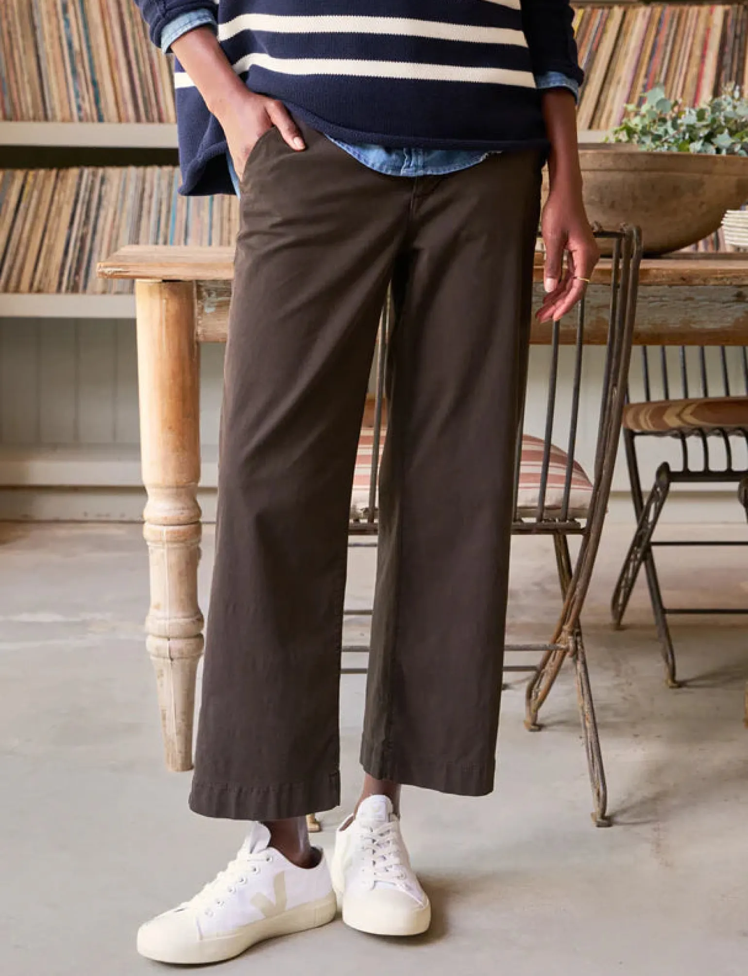 Westport Italian Wide Leg Chino Irish Coffee