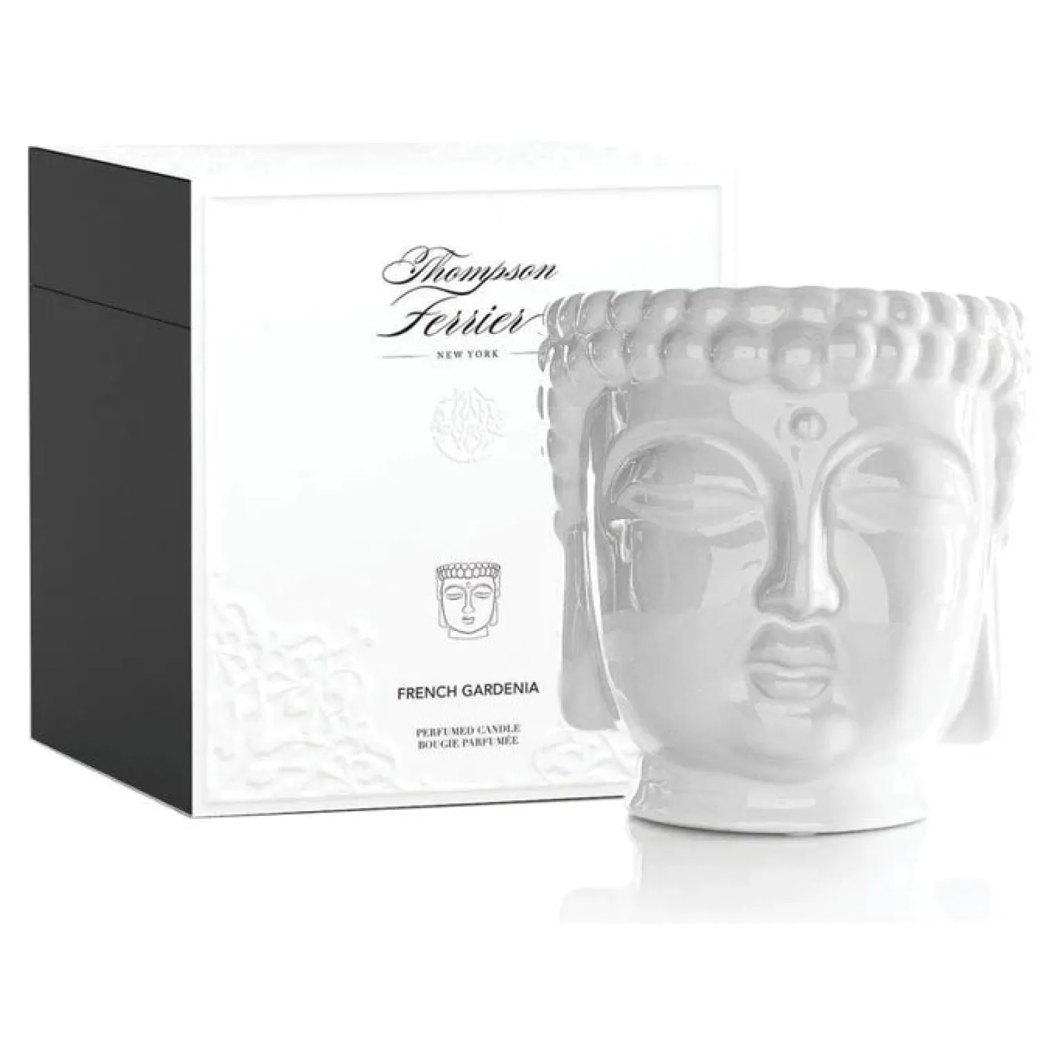 White Buddha Candle
