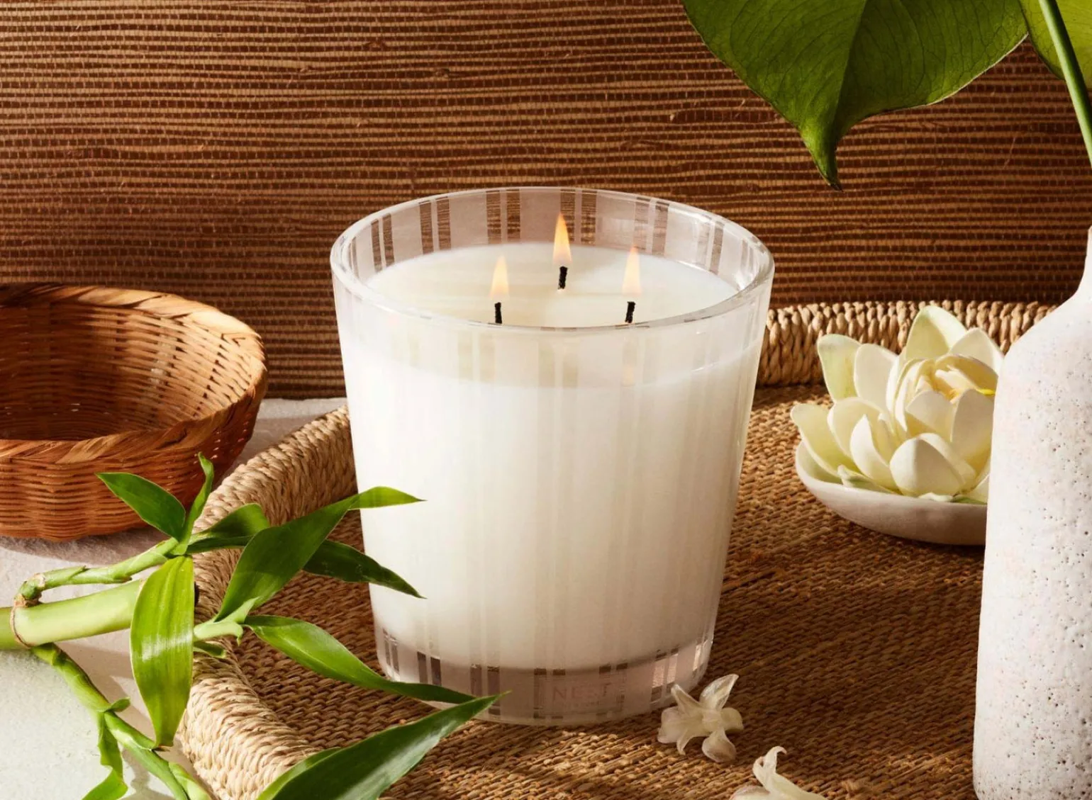 3 Wick Candle 21 oz. Bamboo