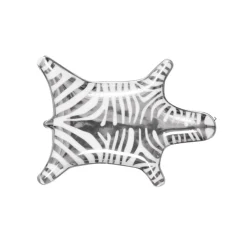 Zebra Stacking Dish Silver